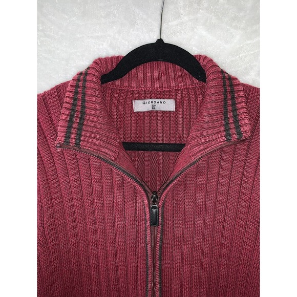 Giordano Full Zip Ribbed Knit Cardigan Sweater - Picture 3 of 4